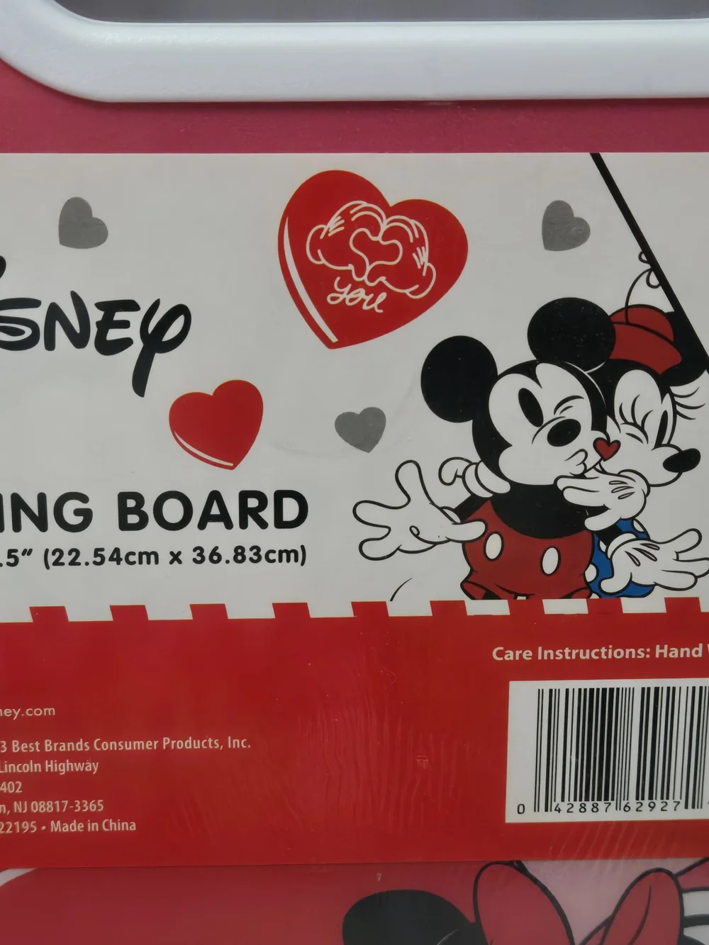Disney Mickey & Minnie Pink Cutting Boards (Set of 2)